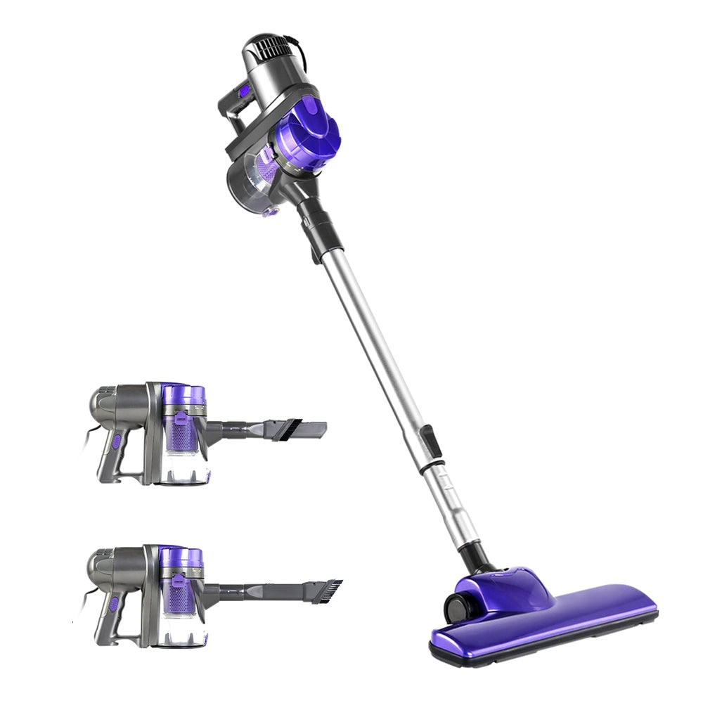 Devanti Stick Vacuum Cleaner Handheld Corded 450W Purple