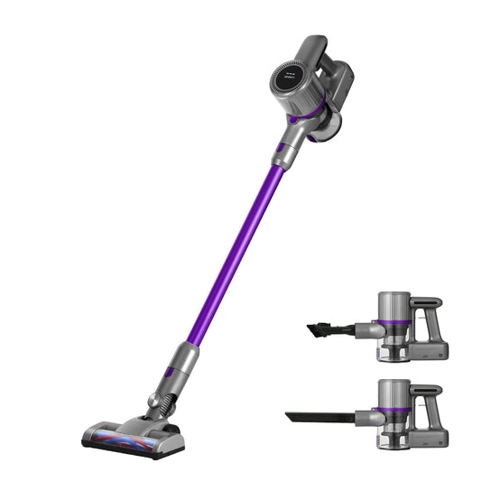 Devanti Stick Vacuum Cleaner Bagless Cordless 120W Purple