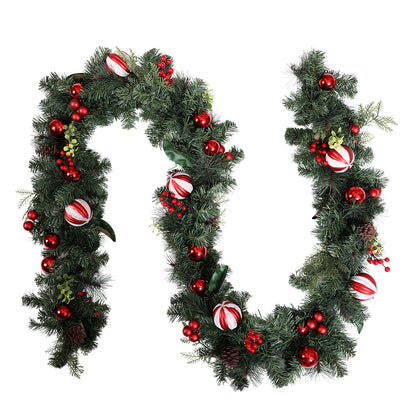 Jingle Jollys 2.7m Christmas Garland with Decorations Xmas Wedding Party