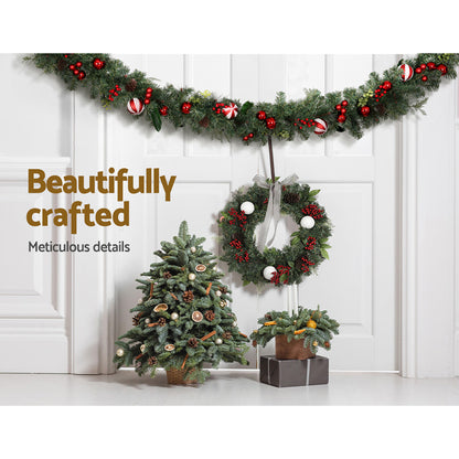 Jingle Jollys 2.7m Christmas Garland with Decorations Xmas Wedding Party