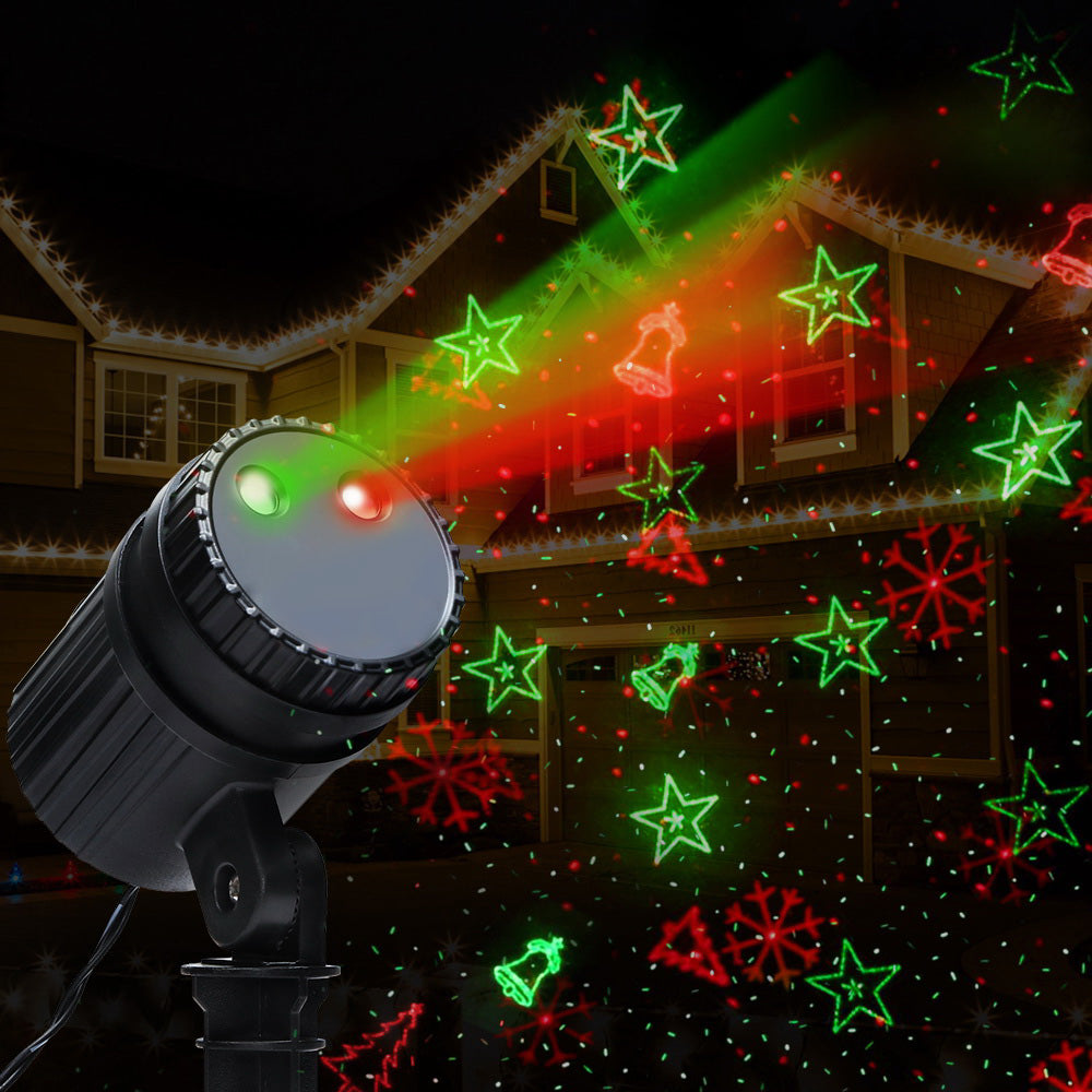 Jingle Jollys Christmas Lights Laser Light Projector Outdoor Decorations