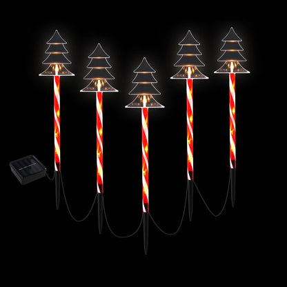 Jingle Jollys 5 PCS Christmas Lights Path Ground Light Garden Decorations 25 LED