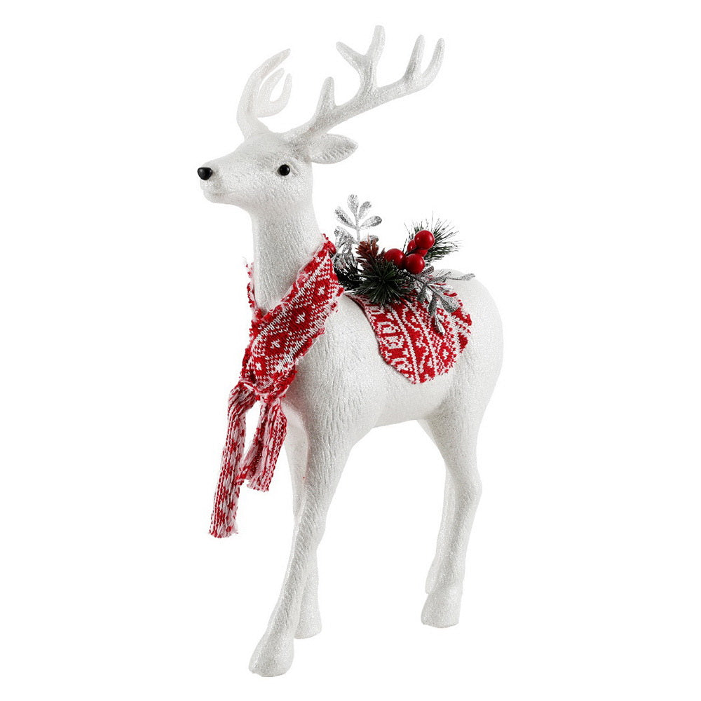 Jingle Jollys Christmas Reindeer 45cm Glitter Deer Ornaments Party Decorations