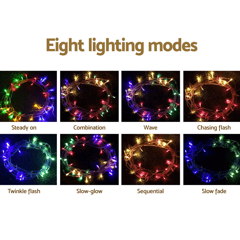 Jingle Jollys 100M Christmas Lights String Light 500 LED Colourful