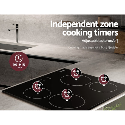 Devanti Electric Ceramic Cooktop 60cm Touch Control