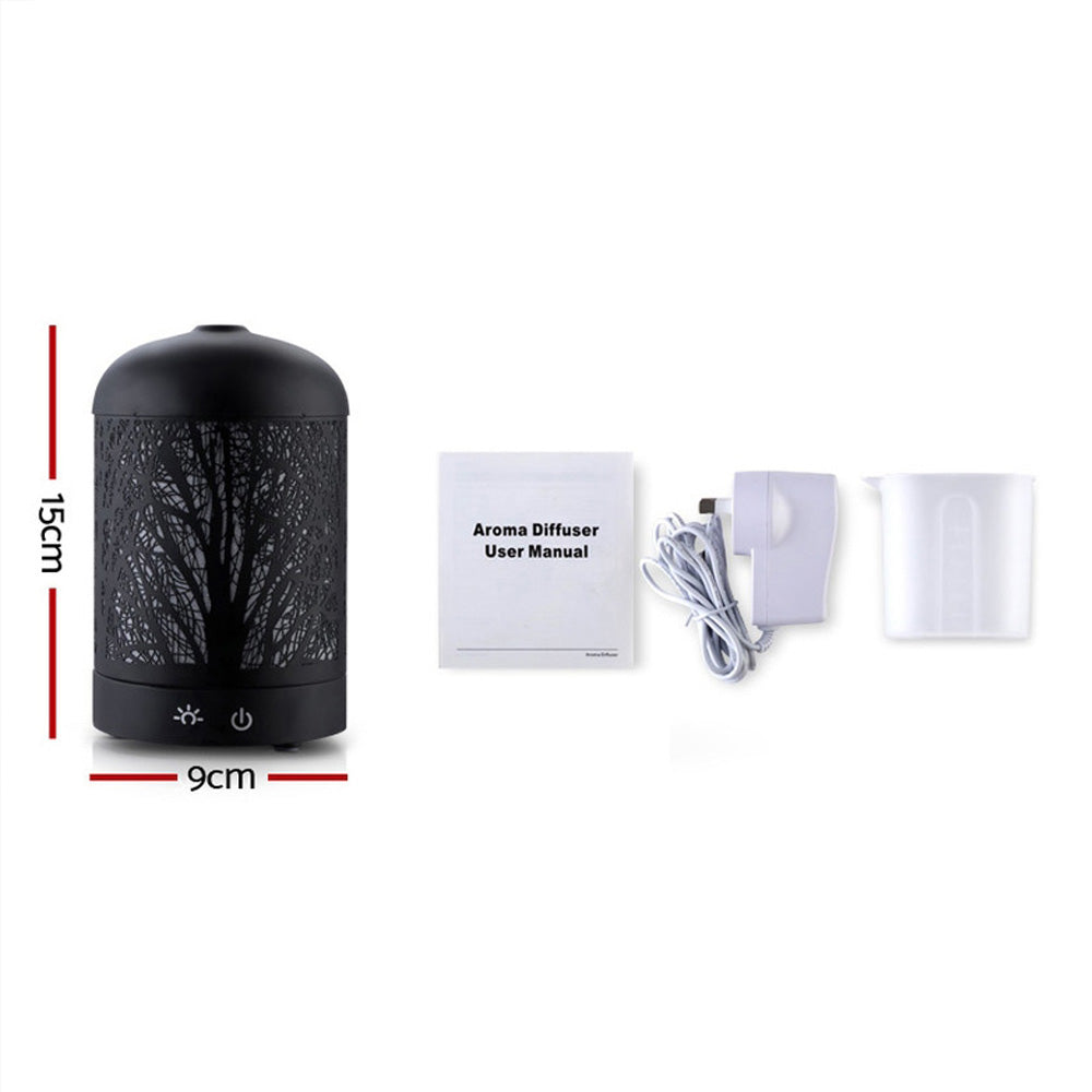 Devanti Aroma Diffuser Aromatherapy Black 160ml