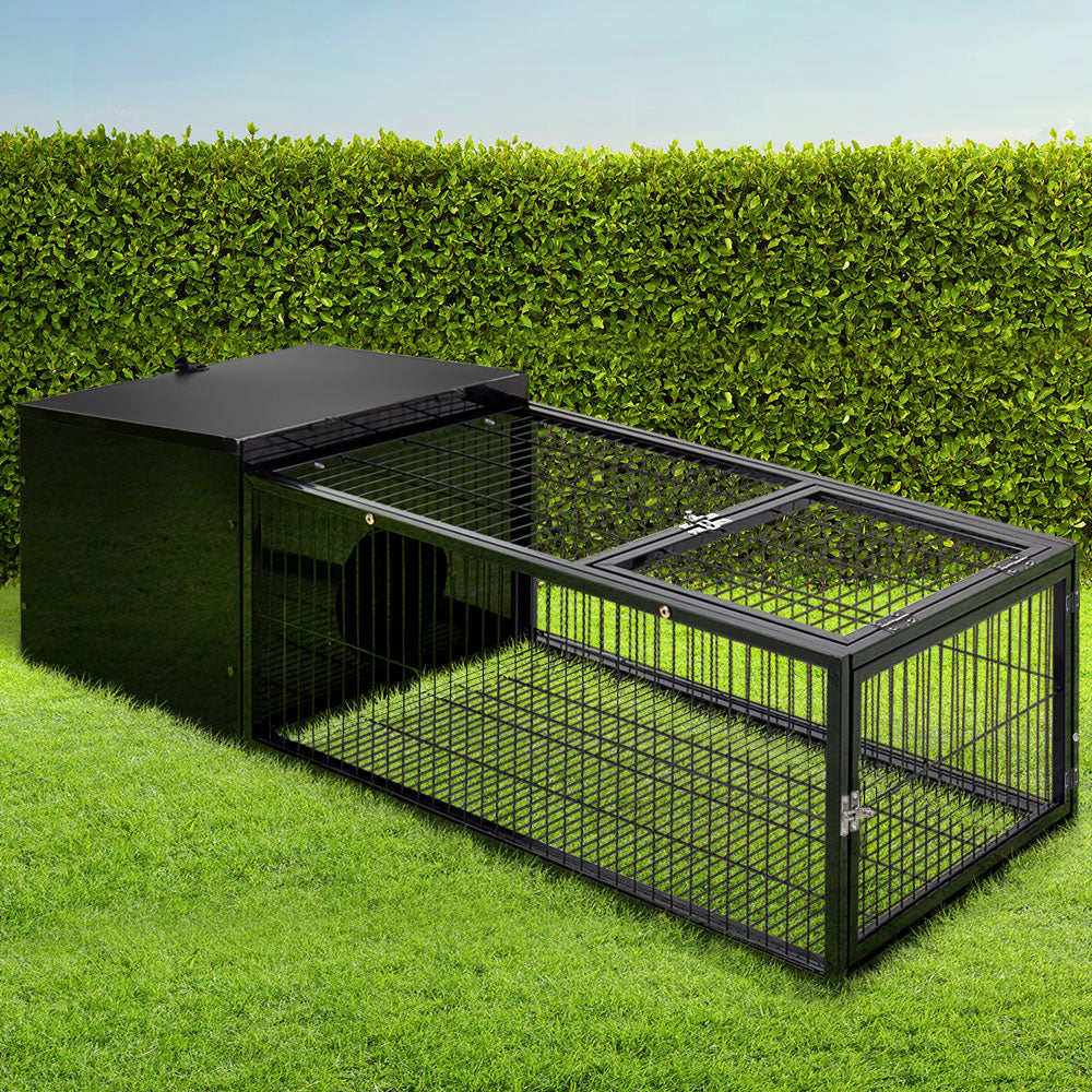 i.Pet Rabbit Cage 122x52cm Hutch Enclosure Carrier Metal