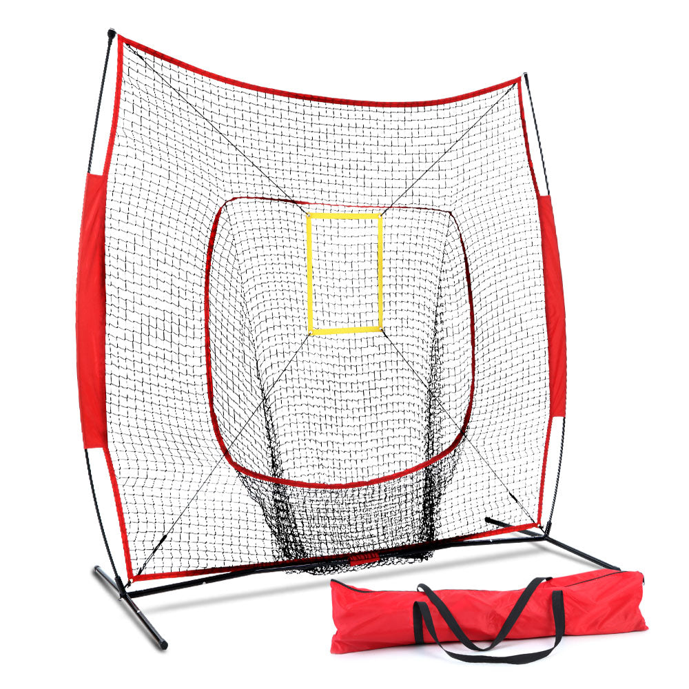 Everfit 7ft Baseball Net Pitching Kit with Stand Softball Training Aid Sports