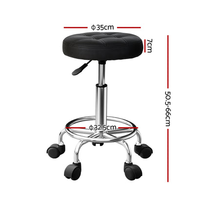 Artiss Salon Stool Round Swivel Chairs