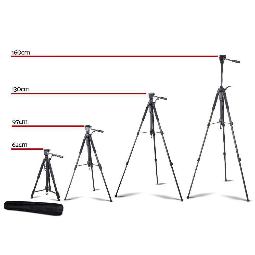 Weifeng Professional Camera Tripod Monopod Stand DSLR Pan Head Mount Flexible