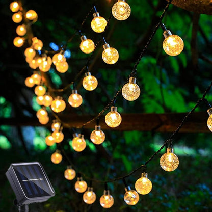 NOVEDEN 200 Light Bulb Solar String Light (Warm Light)