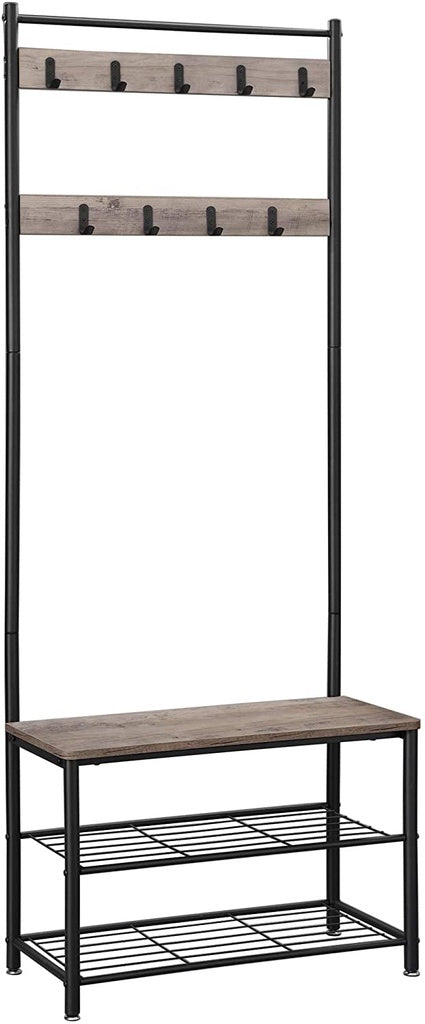 VASAGLE Coat Rack Stand 175cm Greige