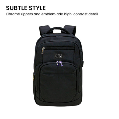 Klika Large Water-Resistant Travel Laptop Backpack