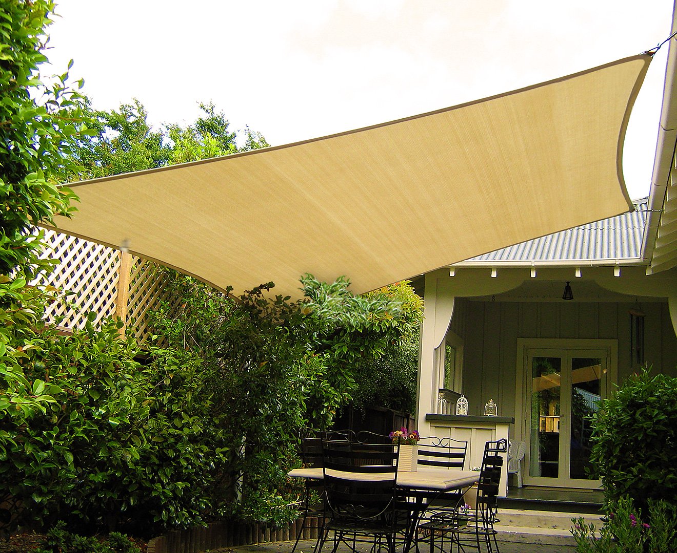 Wallaroo Rectangular Shade Sail Sand: 3m x 4m