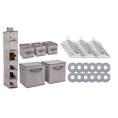 Delta Children 48 Piece Nursery Storage Set Cool Grey