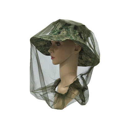 Mountgear 1 PCs Mosquito Fly Head Net Bee Outdoor Fishing Insect Mesh Hat Protector