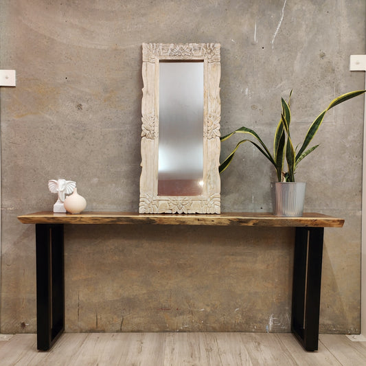 Bungalow Console Table Live Edge Raintree Wood [180cm]